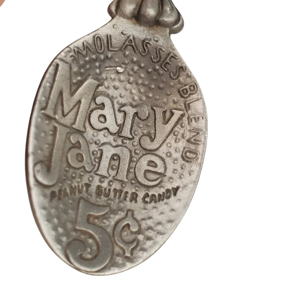 Vntg Franklin Mint "Mary Jane" Peanut Butter Candy Country Store Pewter Spoon - Picture 5 of 11